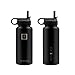 IRON °FLASK Sports Water Bottle - 32oz, 3 Lids (Straw Lid), Leak Proof - Stainless Steel Gym & Sport Bottles for Men, Women & Kids - Double Walled, Insulated Thermos, Metal Canteen