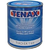 FVLFIL Tenax Tixo EX Knife Grade Transparent - 1 Liter. for Granite, Marble, Engineered Stone, Quartz, Quartzite, Stone