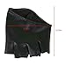 Women Fingerless gloves Leather Driving Show Gloves Black