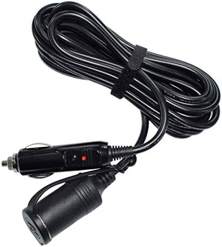 シガーソケット 延長ケーブル 1 8m Dc電源 12v 24v 兼用 パイロットランプ内蔵 耐熱 耐腐蝕 シガーアダプター用 延長コード キャップ付き 車用