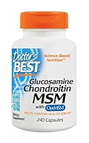 Doctor's Best Glucosamine Chondroitin MSM with OptiMSM, Joint Support, Non-GMO, Gluten Free, Soy Free, 240 Caps