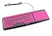 Folox® Colorful Anti Dust Universal Desktop Computer Keyboard Skin Protector Cover for Fullsize PC Keyboard (Hot Pink)