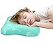 Toddler Pillow with Naturally Antimicrobial Pillowcase, Double Contours for Kids Age 2 to 7, Travel Size 15
