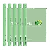 Vital Immune Support Vitamin and Antioxidant Inhaler Pen - CoQ10, Vitamin C, Vitamin B12, Vitamin E, Vitamin D, Essential Oils - Mint Flavored Healthy Immune Support - 5 Pack - by Health Vape