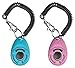 Pawsome Pets Dog Training Clicker with Wrist Strap -Durable Lightweight Easy to Use Best Pet Clickers for Cats Puppy Birds Horses. Perfect for Behavioral and Training 2-Pack (Pink, Turquoise)