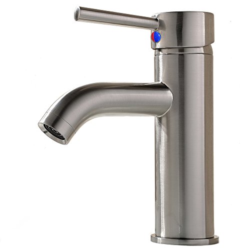 UPC 770279806114, VCCUCINE Contemporary Single Handle Waterfall Bathroom Lavatory Vanity Vessel Sink Faucet Tall Body, Brushed Nickel