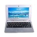 Goldengulf 10.1 Inch Computer Laptop PC Android 6.0 Quad Core Notebook Netbook 8GB with WiFi Webcam Netflix YouTube Google Player Flash Ultra Slim (Silver)thumb 4