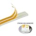 2Pack 32Ft Window Seal Strip for Doors and Windows- Self-adhisive Foam Weather Strip Door Seal | Soundproof Seal Strip Insulation Gap Blocker Epdm (E Type White)7/20-Inch x 3/20-Inch x 8-Feet(4 Seals)
