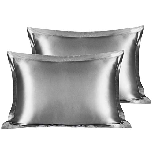 Yanibest Satin Pillow Shams Set Of 2 For Hair And Queen 20 X30