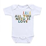 All You Need Is Love the Beatles Parody Inspired Baby Onesies (3-6 Months)