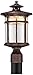 Franklin Iron Works Callaway Mission Industrial Outdoor Post Light Fixture LED Bronze 15 1/2