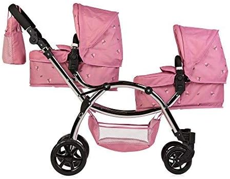 twin dolls prams and pushchairs
