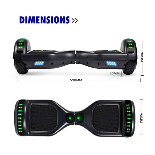 UNI-SUN-65-Hoverboard-for-Kids-Two-Wheel-Electric-Scooter-Self-Balancing-Hoverboard-with-Bluetooth-and-LED-Lights-for-Adults-UL-2272-Certified-Hover-Board