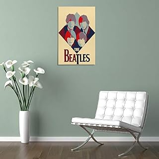 XYDQ Poster décoratif rétro du groupe des Beatles pour salon, chambre à coucher 50 x 75 cm - Les Beatles, Paul McCartney, John Lennon, RIngo Starr, George Harrison XYDQ Poster décoratif rétro du groupe des Beatles pour salon, chambre à coucher 50 x 75 cm – Image 5