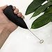 LYH Milk Frother Mini Foamer Handheld for Bulletproof Coffee Lattes Foam Maker Whisk Drink Mixer for Cappuccino, Frappe, Matcha, Hot Chocolate, Black