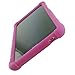 MingShore for Huawei MediaPad T3 8 Tablet Silicone Rubber Rear Bumper KOB-L09 KOB-W09 Kids Friendly Handstrap Soft Rugged Case Raspberry