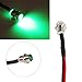 4 Pcs LED Indicator Pilot Dash Light,12V 8mm Aluminum Pilot Lights for Speedometer Odometer Tachometer ( Color : Green )