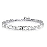 Round Cut 4mm Cubic Zirconia Tennis Bracelet