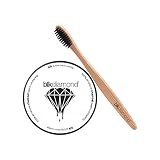 Blkdiamond - Premium Activated Charcoal Teeth Whitening Powder with 1 Bamboo Toothbrush - Natural Coconut Charcoal - Enamel Safe for a Whiter and Brighter Smile - Premium Organic Carbon Toothpaste