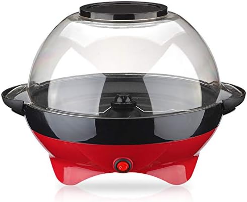ポップコーンマシン 6クォートポップコーンポッパー メーカー Quick Heatテクノロジーを備えた電気撹拌 ノンスティックプレート クールなタッチハンドル 24カップのポップコーン 10w 赤 Mahottaritoday Com