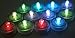 Multicolor Submersible LED TeaLights RGB Color Changing for Special Events, Wedding, Christmas, Party lights (Pack of 10)