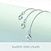 AOBOCO 925 Sterling Silver Chain Extenders for Necklace Bracelet with Gift Box (Set 2'',3'',&4'')