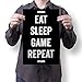 Damdekoli Gaming Posters - Black (11 x 17 Inches)