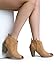 Western Slip On Stacked Heel Bootie - Distressed Ankle Pull Cowboy WomenÆs Boot