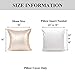 YOUR SMILE Pack of 2, New Luxury Series Rose Gold Decorative Glitzy Sequin & Comfy Satin Solid Throw Pillow Cover Cushion Case 18