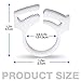 UNC7E 12Pack Sweep Hose Attachment Clamp for Cleaner B15 Replacement, Compatible with Polaris Pool Cleaner 180,280,360,380,480,Polaris Clip b15 Replacement
