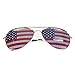Goson American Flag Mirror Aviator Novelty Decorative Sunglasses