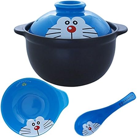 Amazon 福袋 セット品 ドラえもん 1人用土鍋 鍋 とんすい 取り皿 れんげ 蓮華 3点セット フェイス キッチン用品 おもちゃ おもちゃ