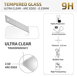 NEW'C 2 Pezzi, Vetro Temperato per Oppo Reno Z, Oppo R15X, Pellicola Prottetiva Anti Graffio, Anti-Impronte, Senza Bolle… - immagine 5