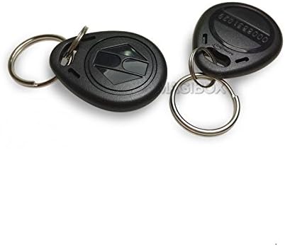 50PCS 125Khz RFID Tag Key Fob Proximity ID Card Keyfobs for Access Control Attendance (Black)