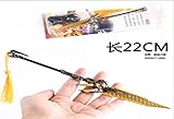 Dailinming accessories Game cosplay Costume toy Pendant key ring 22CM metal sword necklace model keychain usys-150