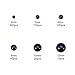 PH PandaHall 6 Sizes Flat Pearls 690pcs Black Flat Back Pearl Cabochon Gems Glue on Pearls for Nail Cup Crafts Scrapbooking Embellishment Shoes Wedding Dress DIY Phone Nail Making (4/5/6/8/ 10/ 12mm)
