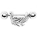 Body Candy Stainless Steel Floating Feather Pierced Ear Cuff 16 Gauge 3/8