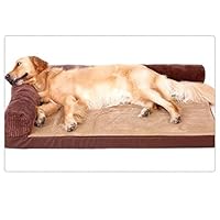 MSchunou Memory Foam Dog Bed, Waterproof Liner and External Cover with Gel- Support for Small, Medium to Extra Large Pet (Size : M)