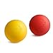 MARNUR Massage Balls Roller Lacrosse Exercise Balls for Pilates and Yoga Myofascial Trigger Point Release Plantar Fasciitis Muscle Knots, Set of 2 Extra Firm Balls