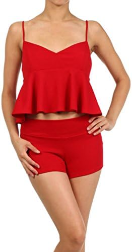 Dontyouwannabe DYWB Women's Short and High Waiste Mini Pants (Large)