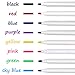 Boao 48 Pieces Magnetic Dry Erase Markers with Erasers Cap Whiteboard Markers for School Office Home use (8 Colors with Black Eraser)