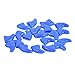 Eyourlife 20 PCS Soft Nail Caps Nail Covers Claw Caps Paw Covers for Cat Pet Kitten with Glue Claws Control Paws Off Size M Blue