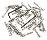 Stainless Steel Allen Bolt Set - Compatible with Honda CB350 CB350G CL350 Twin - 1968-1973 - 34 Bolts