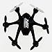 NiGHT LiONS TECH X800S 6 Axis Gyro Headless 2.4G Mini RC Pocket Drone Quadcopter 3D Roll Auto Return(Black)