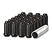DPAccessories Black M14x2.00 Lug Nuts for Aftermarket Wheels - Closed End Duplex XL Spline Tuner - 51mm (2