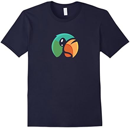 Men's Parrot T-Shirt for kids and adults Medium Navy