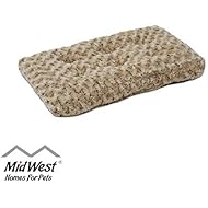 MidWest Homes for Pets Plush Pet Bed | OmbrÃ© Swirl Dog Bed & Cat Bed | Mocha 23L x 18W x 1.75H -Inches for Small Dog Breeds, 24-Inch, Model:40624-STB