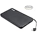 Bestoss 10000mAh Portable Charger Power Bank Cell Phone External Battery Packs Travel Charger Built-in Lightning and Micro USB PowerCore Ultra-Compact-BLACK PRO