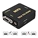 VGA to HDMI, GANA 1080P Full HD Mini VGA to HDMI Audio Video Converter Adapter Box with USB Cable and 3.5mm Audio Port Cable Support HDTV for PC Laptop Display Computer Mac Projector