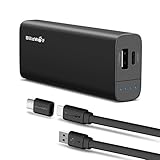 Type-C Power Bank, BlitzWolf 6700mAh USB C External Battery Dual Portable Charger PowerStorm with Micro Cable and Type-c Adapter 2.1A Input & 2.4A Output for Macbook, Nexus, OnePlus 2, iPhone and more